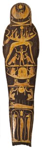 Mummy lid, from the coffin of the Chief of scribes of the temple of Amun Re, Nespawershefyt, Third Intermediate Period, c.1000 BC